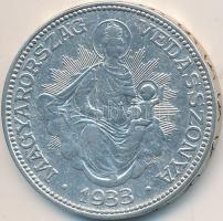 1933. 2P Ag "Madonna" T:2-
Unger: 1511., Adamo P7