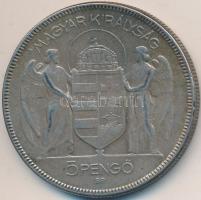 1930. 5P Ag "Horthy-jobbra" T:3 Adamo P8
