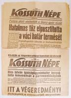 1947 A Kossuth népe c. újság 2 db száma