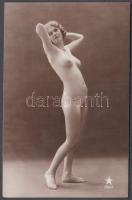cca 1920 Akt fotó / erotic photo 9x14 cm
