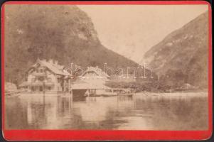 cca 1900 Gosau Mühle keményhátú fotó / Austria, mill photo 16x11 cm