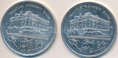 1992. 200Ft Ag "MNB" (2x) T:2