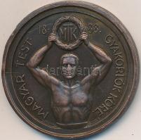 Szitányi Gábor (1884-1970) / Szege Sándor (1883-1945) 1930. "Magyar Testgyakorlók Köre - MTK / Bátorság, Buzgalom, Barátság" Br díjérem (42mm) T:2 ph.