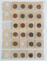 NSZK 1948-1984. 1pf-50pf (464xklf) kezdetektől, verdejel szerint albumba rendezve! T:vegyes
GFR 1948...