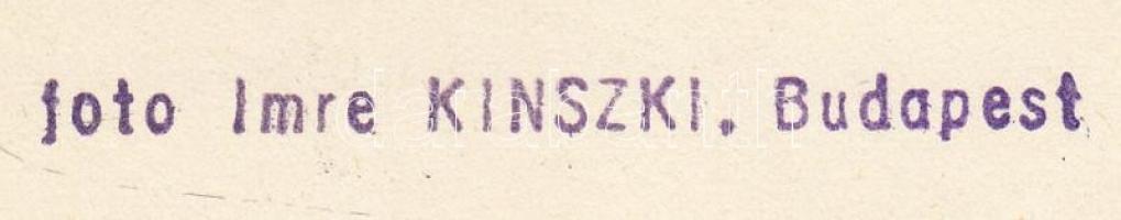 cca 1930-1935 Kinszki Imre (1901-1945): Fagerendák a kerítés árnyékában, pecséttel jelzett vintage f...