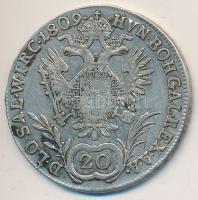 Ausztria 1809A 20Kr Ag "I. Ferenc" T:2- Austria 1809A 20 Kreuzer Ag "Franz I" C:VF