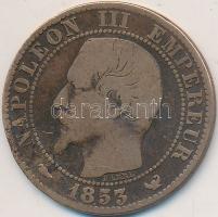Franciaország 1853W 5c Br "III. Napóleon" T:2-,3
France 1853W 5 Centimes Br "Napoleon...