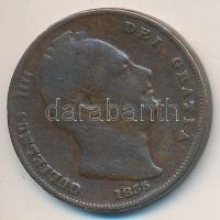 Nagy-Britannia 1835. 1f "IV. Vilmos" T:3 Great Britain 1835. 1 Farthing "William IV" C:F
