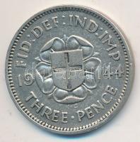 Nagy-Britannia 1944. 3P Ag "VI. György" T:2- Great Britain 1944. 3 Pence Ag "George VI" C:VF