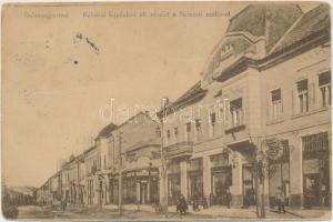 Balassagyarmat, Rákóczi fejedelem út, Nemzeti Szálló, Silbersten úri és női divat, Hacker papírok (fa)