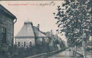 Balassagyarmat, Villa sor, Halyák István kiadása (EK)