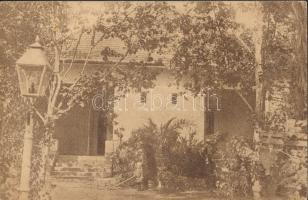 Balatonlelle-gyógyfürdő, Erzsébet penzió, kiadja Suba Ferenc bazáros, 'Az Újság' reklám a hátoldalon (EK)