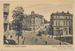 Sofia, Prinz Boris Strasse / street, tram (EK)