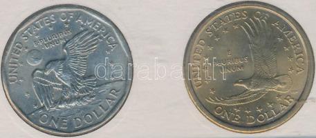 Amerikai Egyesült Államok 1999P 1$ "Susan B. Anthony" + 2000P 1$ "Sacagawea" &qu...