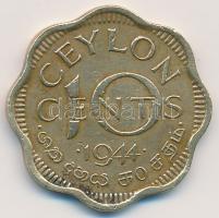 Ceylon 1944. 10c VI. György T:2 Ceylon 1944. 10 Cents George VI C:XF Krause KM# 118