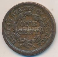 Amerikai Egyesült Államok 1853. 1c T:3 USA 1853. 1 Cent C:F