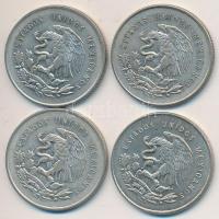 Mexikó 1950-1953. 25c Ag (4xklf) T:2
Mexico 1950-1953. 25 Centavos Ag (4xdiff) C:XF