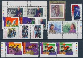 17 pcs of stamps (14 diff.) with relations + block, 17 db bélyeg (14 klf), benne összefüggések + blokk