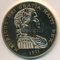 Haiti 1811. 1C "Henrik" aranyozott utánverete T:PP felületi karc Haiti 1811. 1 Crown "Henry" gold plated restrike C:XF slightly scratched