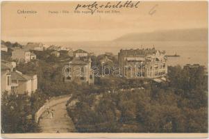 Crikvenica, villa negyed / villas, park (EK)