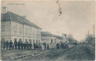 Verebély, Fő utca, Max Roth üzlete / main street (ázott sarok / wet corner)