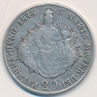 1845B 20Kr Ag "V. Ferdinánd" T:2-  Huszár: 2018, Unger III.:1419.