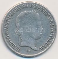 1845B 20Kr Ag "V. Ferdinánd" T:2- 
Huszár: 2018, Unger III.:1419