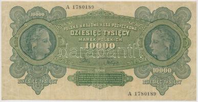 Lengyelország 1922. 10.000M T:III Poland 1922. 10.000 Marek C:F