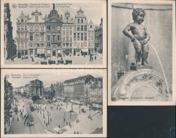 Brussels, Bruxelles; - 22 old unused postcards