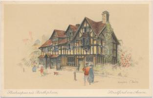 Stratford-upon-Avon - 11 old unused postcards