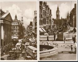 44 db RÉGI használatlan külföldi; angol városképes lap; London, Cambridge, Windsor; Dover és New Brighton leporellolapokkal / 44 old unused foreign; English town-view postcards; London, Cambridge, Windsor; with Dover and New Brighton leporellocards