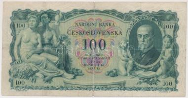 Csehszlovákia 1931. 100K T:III Czechoslovakia 1931. 100 Korun C:F Krause 23.