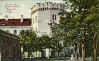 1911 Temesvár, Timisoara; Hunyadi vár. kapható Csendes Jakabnál / castle / Schloss