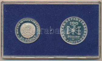 1972. 50Ft Ag + 100Ft Ag "I. István" pár T:PP Eredeti plasztiktokban!