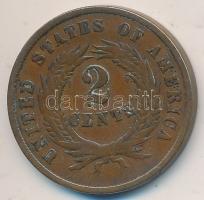 Amerikai Egyesült Államok 1864. 2c nagy mottó T:2- USA 1864. 2 Cent large motto C:VF