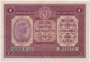 Olaszország/Velence/osztrák-magyar megszállás 1918. 1L T:II-  Italy/Venice/Austrian-Hungarian occupation 1918. 1 Lire C:VF