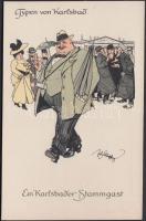 'Typen von Karlsbad' Karlovy Vary Wasserzwieback 'Marke Sprudel' advertisement, Judaica s: Schönpflug