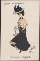 'Typen von Karlsbad' Karlovy Vary Wasserzwieback 'Marke Sprudel' advertisement s: Schönpflug