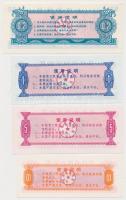 Kína 1975-1976. 4db klf rizsjegy T:I
China 1975-1976. 4pcs of diff. rice coupons C:Unc