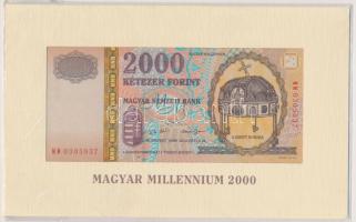2000. 2000Ft "Millennium" eredeti díszcsomagolásban tájékoztatóval T:I Adamo F56A