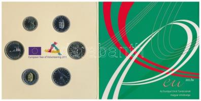 2011. 5Ft-200Ft "Az önkéntesség európai éve 2011" 6klf névértékből álló forgalmi éremszett...