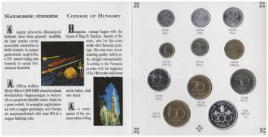 1993. 10f-200Ft 11klf darabos forgalmi sor dísztokban, benne 200Ft Ag "MNB", "Magyarország pénzérméi" sorozat T:PP R!