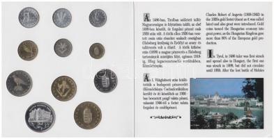 1993. 10f-200Ft 11klf darabos forgalmi sor dísztokban, benne 200Ft Ag "MNB", "Magyaro...