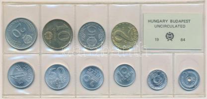 1984. 2f-20Ft 10db klf érmés forgalmi sor fóliatokban T:1