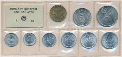 1982. 2f-10Ft 9db klf érmés forgalmi sor fóliatokban T:1