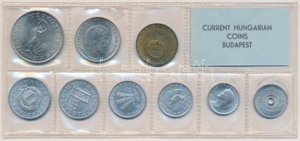 1973. 2f-10Ft 9db klf érmés forgalmi sor fóliatokban T:1