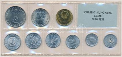 1976. 2f-10Ft 9db klf érmés forgalmi sor fóliatokban T:1
