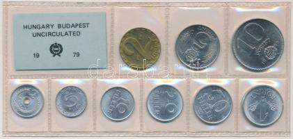 1979. 2f-10Ft 9db klf érmés forgalmi sor fóliatokban T:1