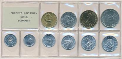 1985. 2f-20Ft 10db klf érmés forgalmi sor fóliatokban T:1