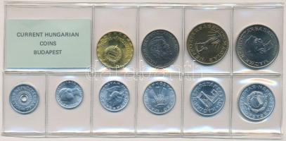 1987. 2f-20Ft 10db klf érmés forgalmi sor fóliatokban T:1